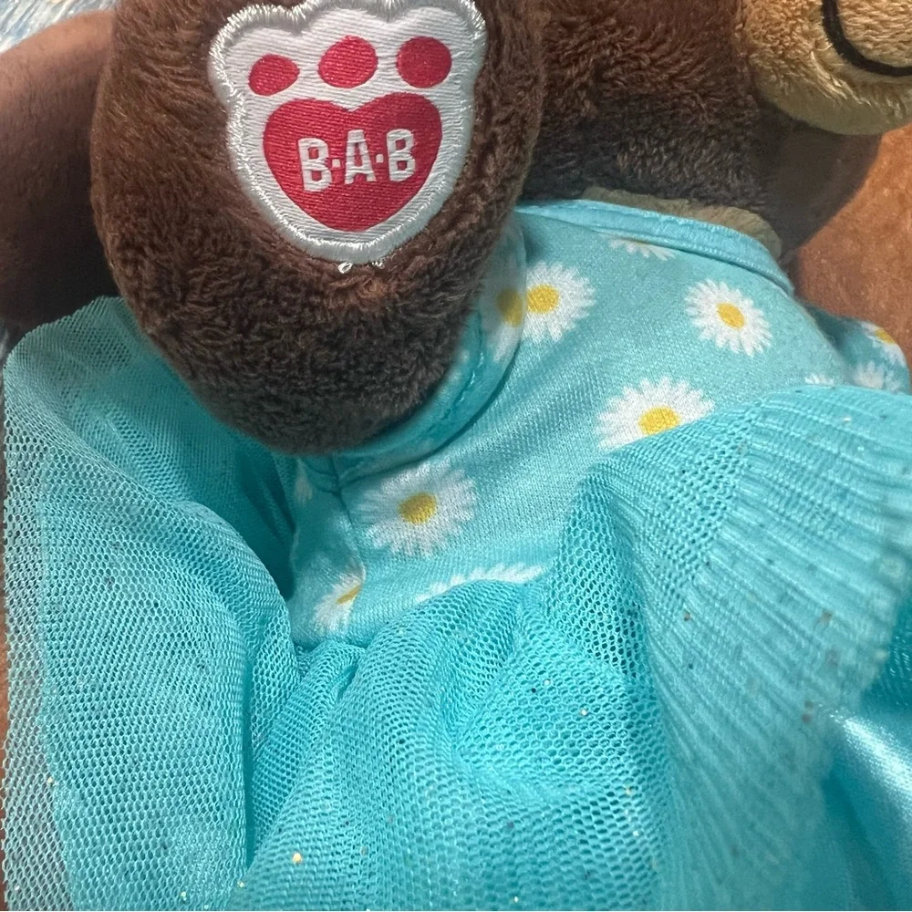 Build a Bear great Wolf Lodge, Sammy the squirrel plush with blue dress
